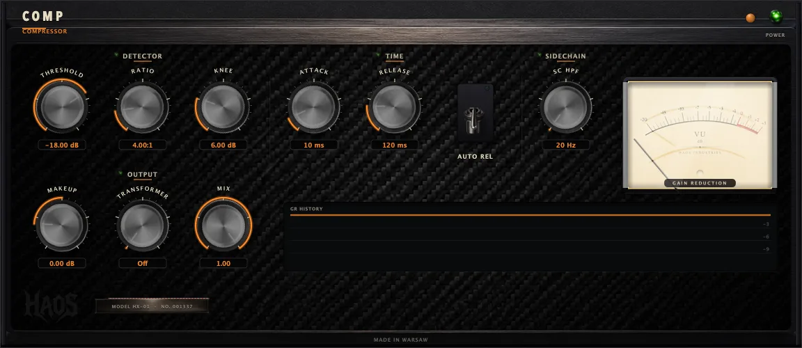 HAOS COMP — Feed-Forward Compressor