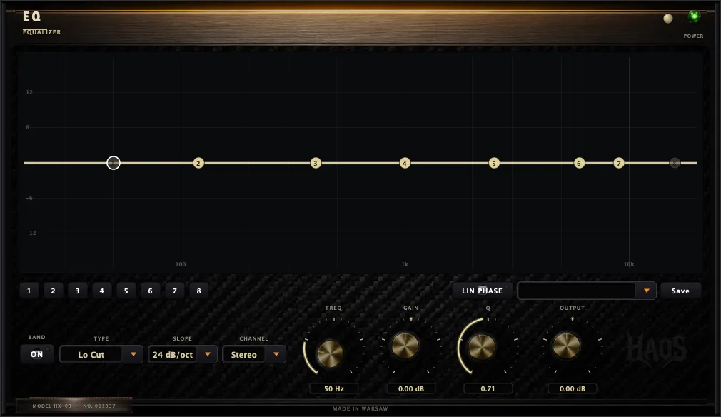 HAOS EQ — 8-Band Parametric EQ