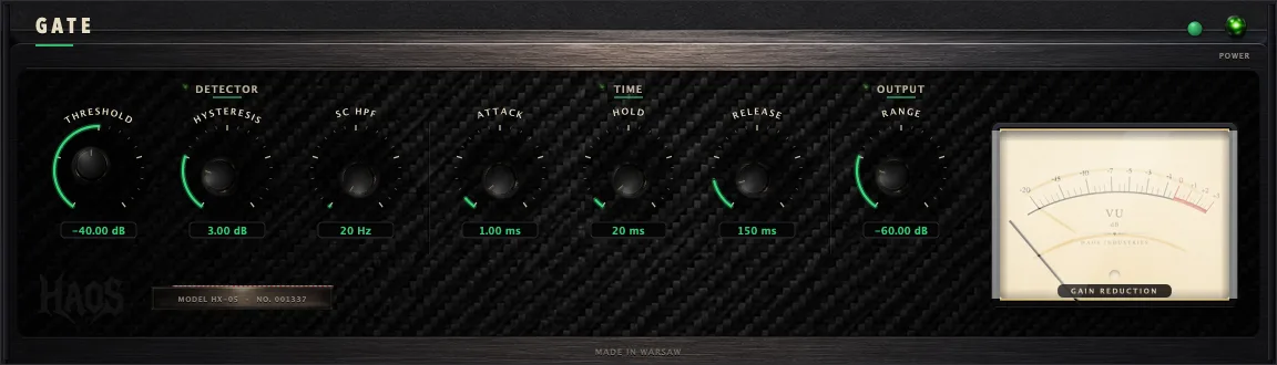 HAOS GATE — Noise Gate & Expander