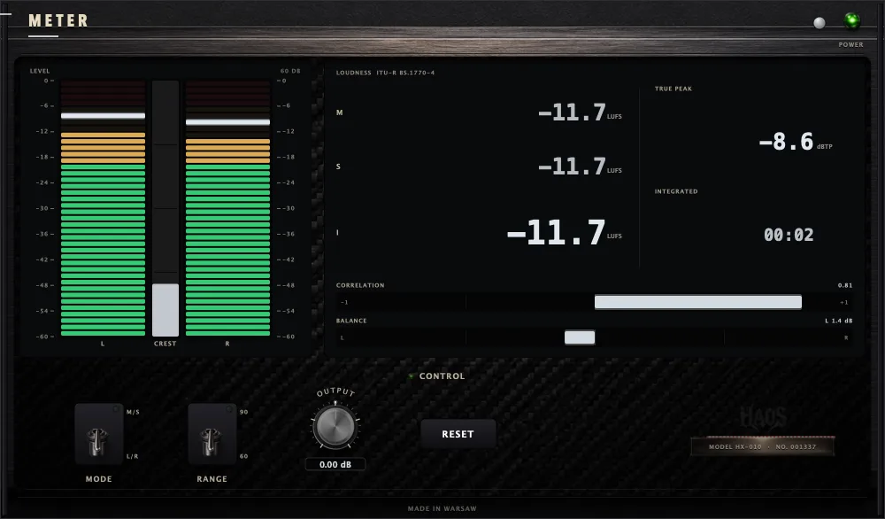 HAOS METER — Precision Metering